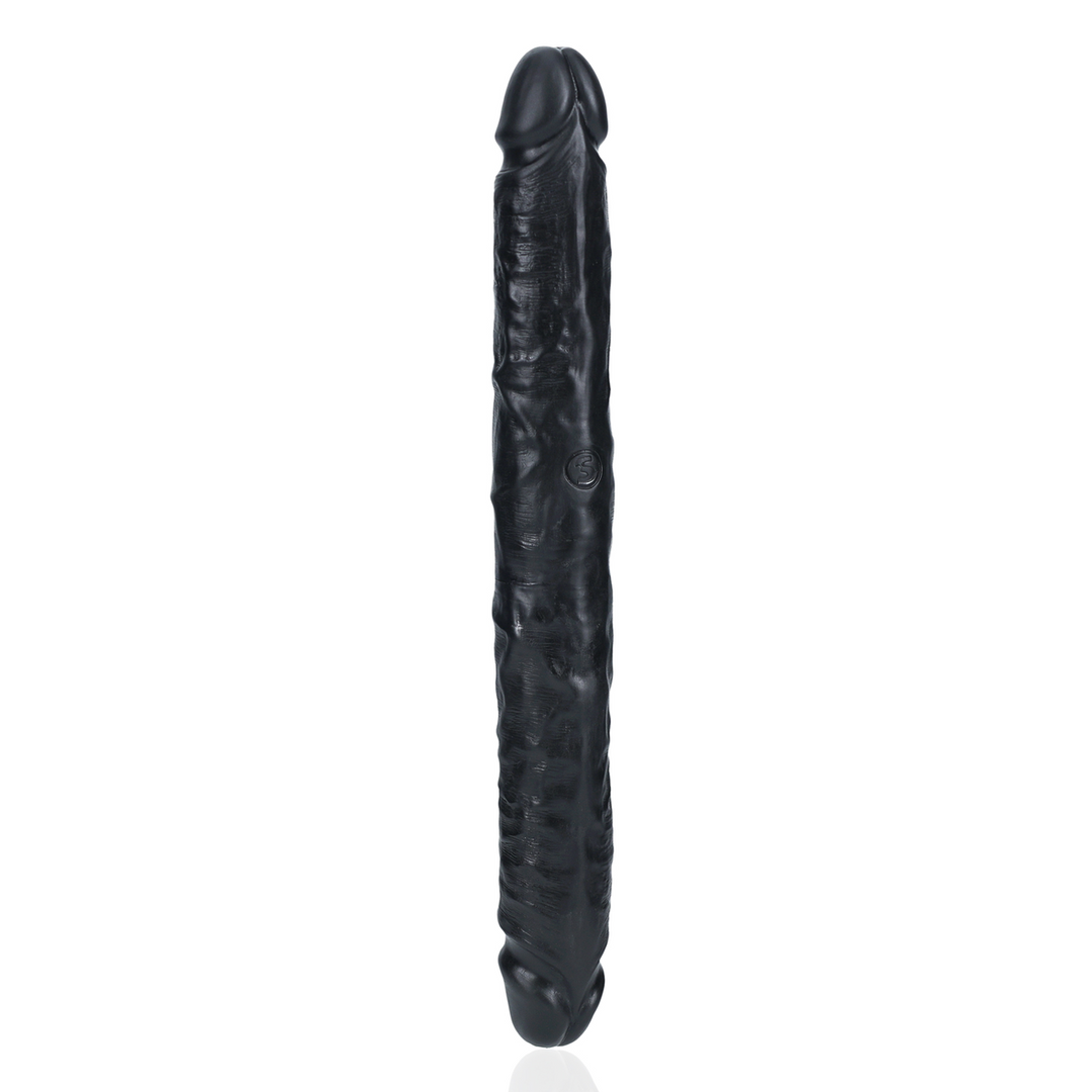 Dildo Slim doppelendig Schwarz 30,5 x Ø 3,8 cm