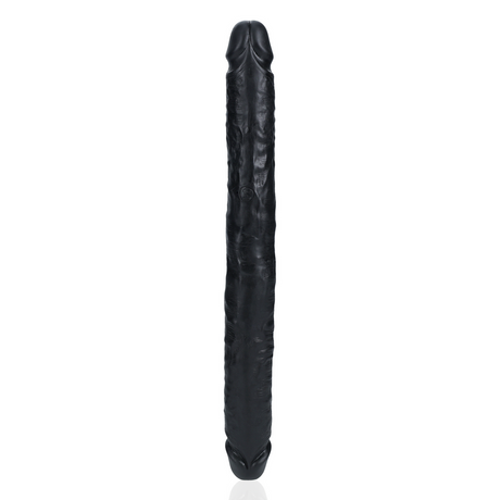 Dildo Slim doppelendig Schwarz 35,6 x Ø 3,8 cm
