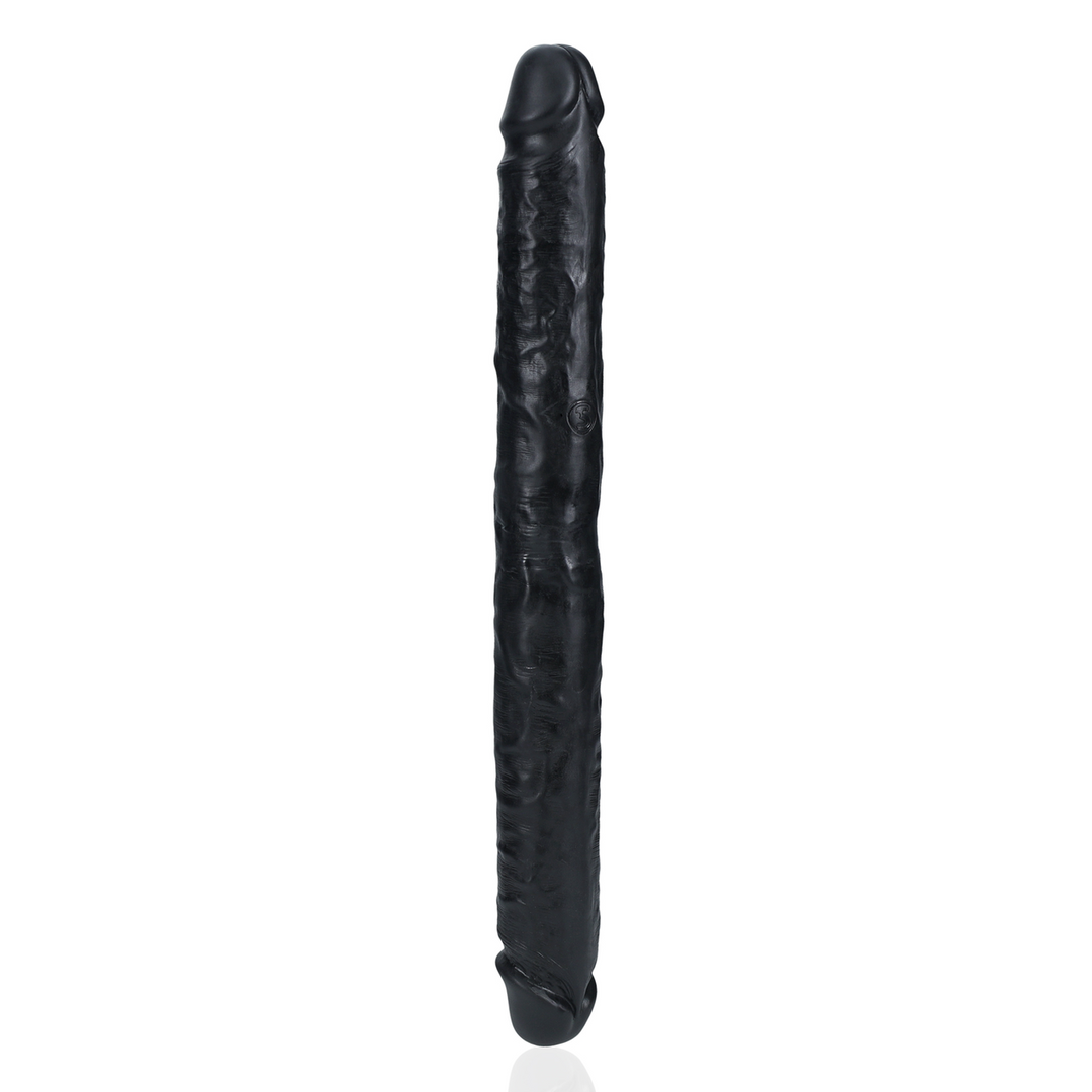 Dildo Slim doppelendig Schwarz 35,6 x Ø 3,8 cm