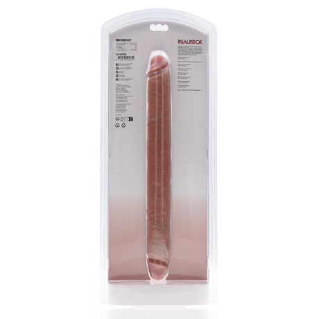 Dildo Slim doppelendig Schwarz 35,6 x Ø 3,8 cm