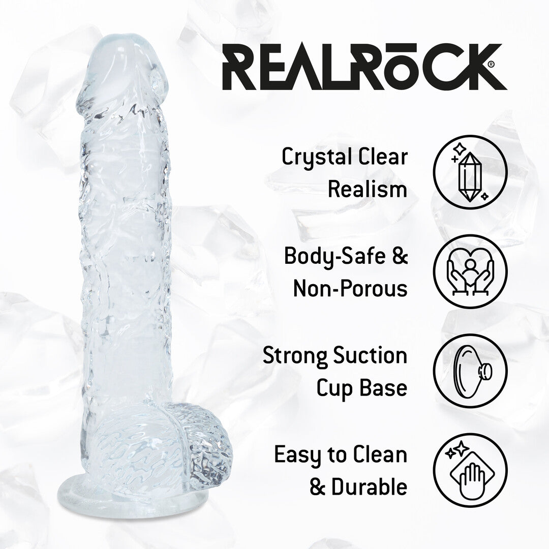 Realistischer Dildo mit Hoden Pink 12,7 x Ø 2,8 cm