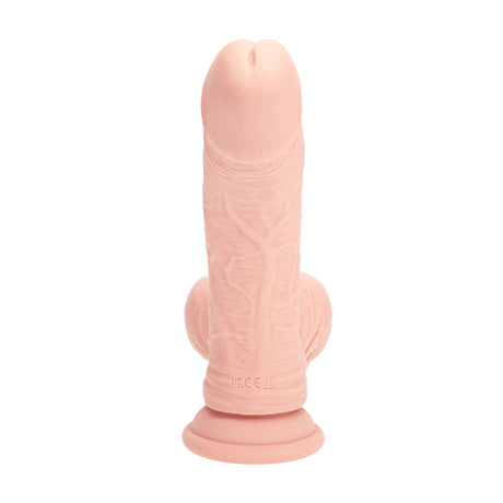 Vibrator Dual Density Flüssigsilikon gebogen mit Akku Hautfarbe 16,4 x Ø 4,1 cm