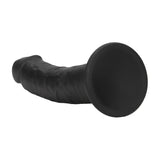 Realistischer Dildo RealRock Dual Density gebogen mit Saugfuß Schwarz 17,05 x 3,4 cm – Ansicht 5
