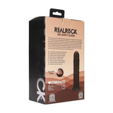 Realistischer Dildo RealRock Dual Density gebogen mit Saugfuß Schwarz 20,1 x 3,8 cm – Ansicht 3