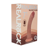 Realistischer Dildo RealRock Dual Density gebogen mit Saugfuß Hellbraun 20,1 x 3,8 cm – Ansicht 2