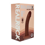 Realistischer Dildo RealRock Dual Density gebogen mit Saugfuß Braun 22,3 x 4,3 cm – Ansicht 2