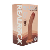 Realistischer Dildo RealRock Dual Density gebogen mit Saugfuß Hellbraun 22,3 x 4,3 cm – Ansicht 2