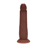 Realistischer Dildo Dual Density Gleithaut Braun 20,5 x Ø 4,3 cm