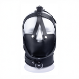 Ledermaske Schwarz