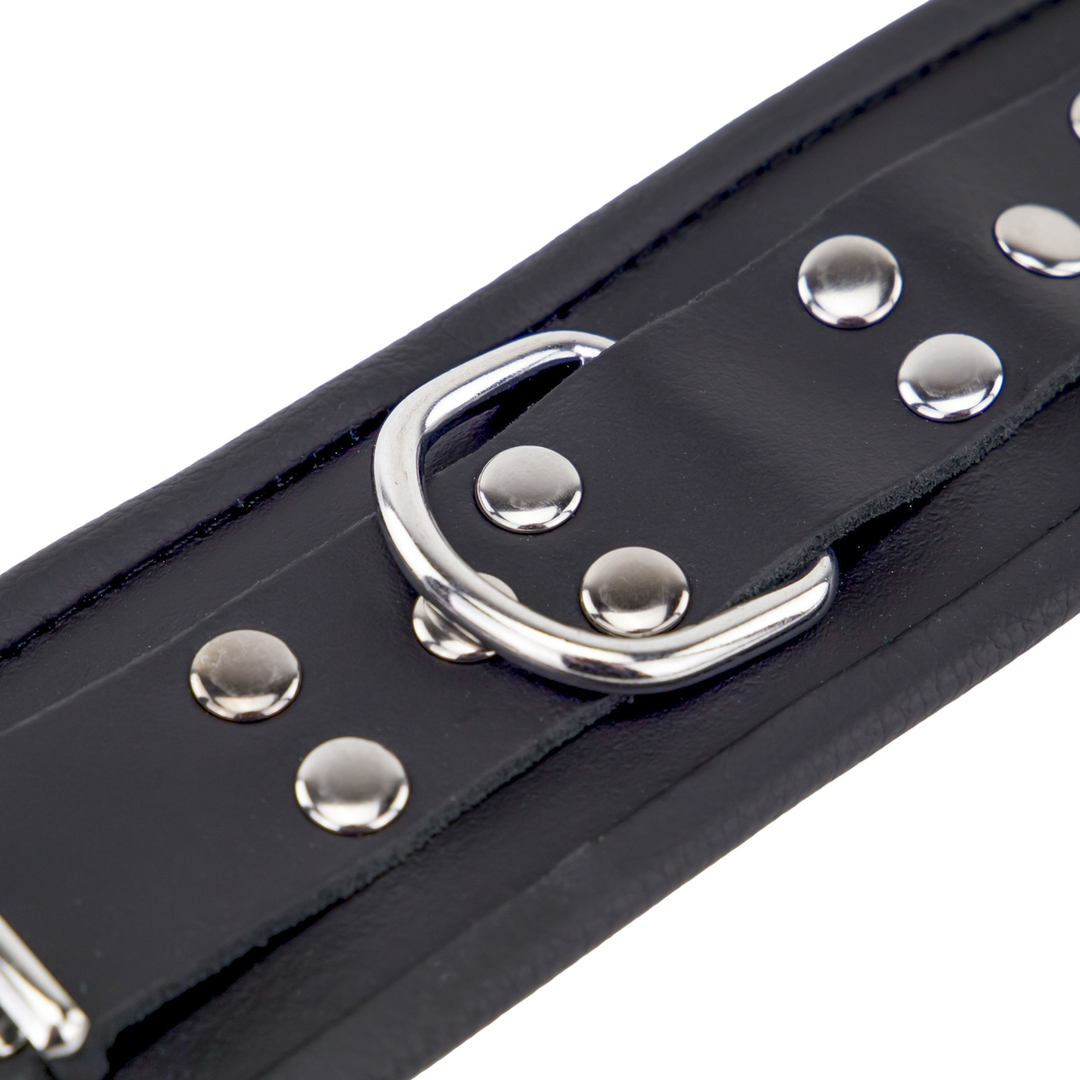 Leder-Handschellen Schwarz