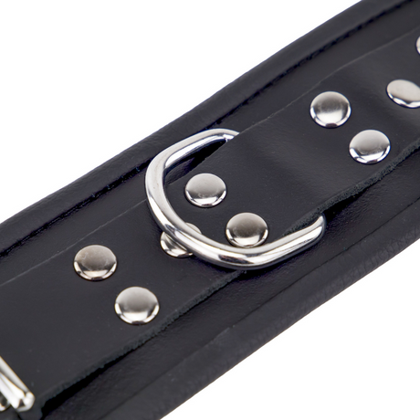 Leder-Handschellen Schwarz