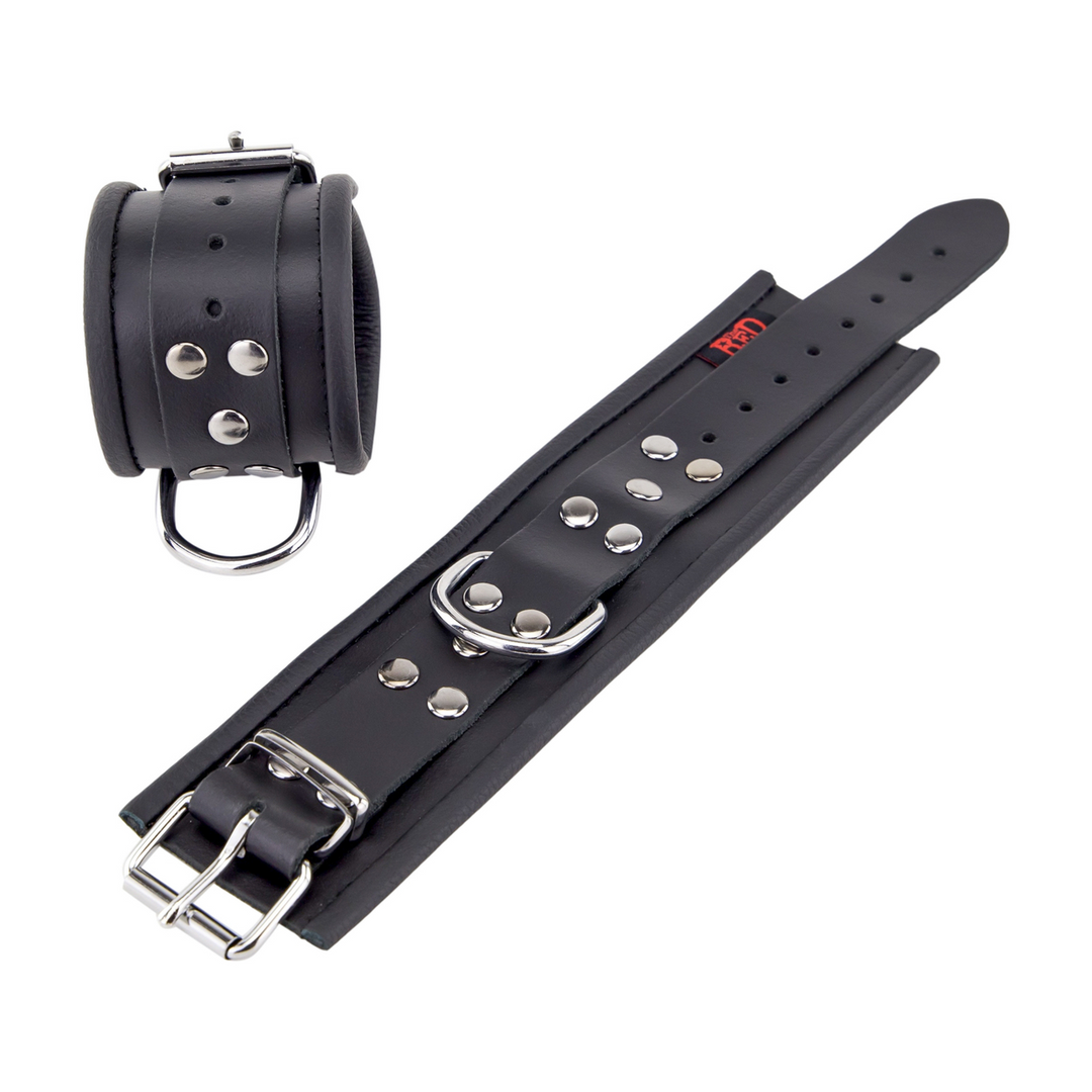 Leder-Handschellen Schwarz