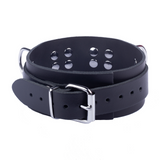 Lederhalsband Ultra Schwarz