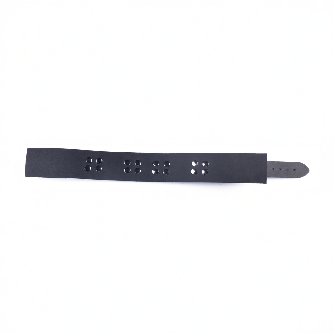 Lederhalsband Ultra Schwarz