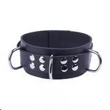 Lederhalsband Ultra Schwarz