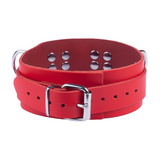 Lederhalsband Ultra Rot