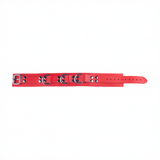 Lederhalsband Ultra Rot