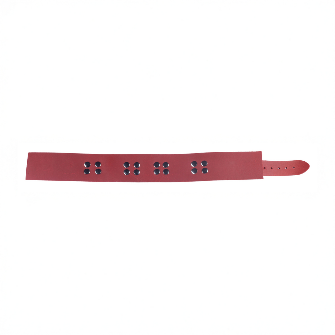 Lederhalsband Ultra Rot