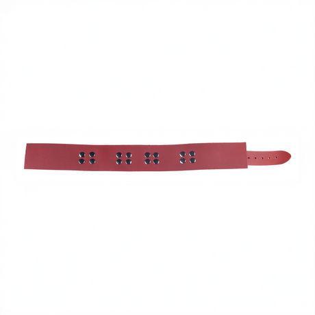 Lederhalsband Ultra Rot