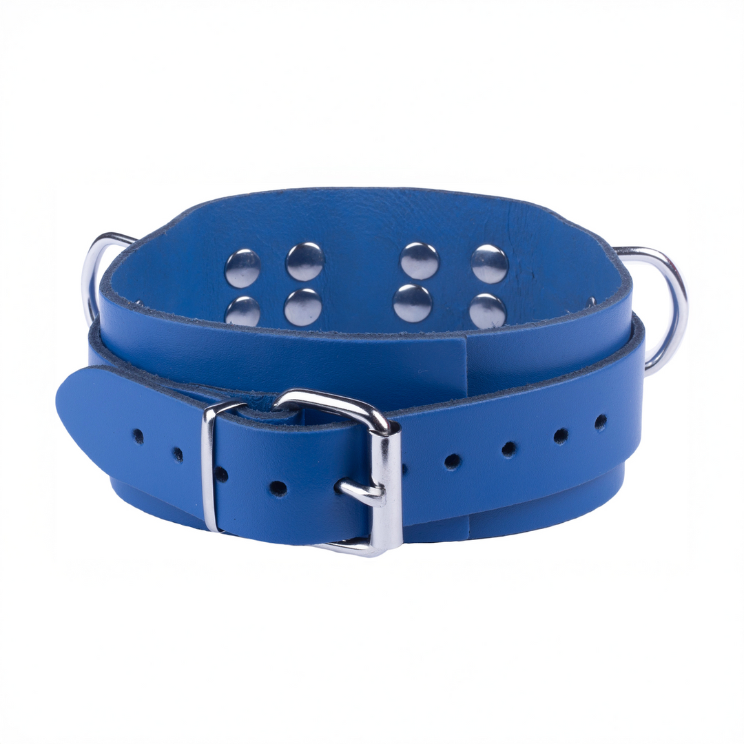 Lederhalsband Ultra Blau