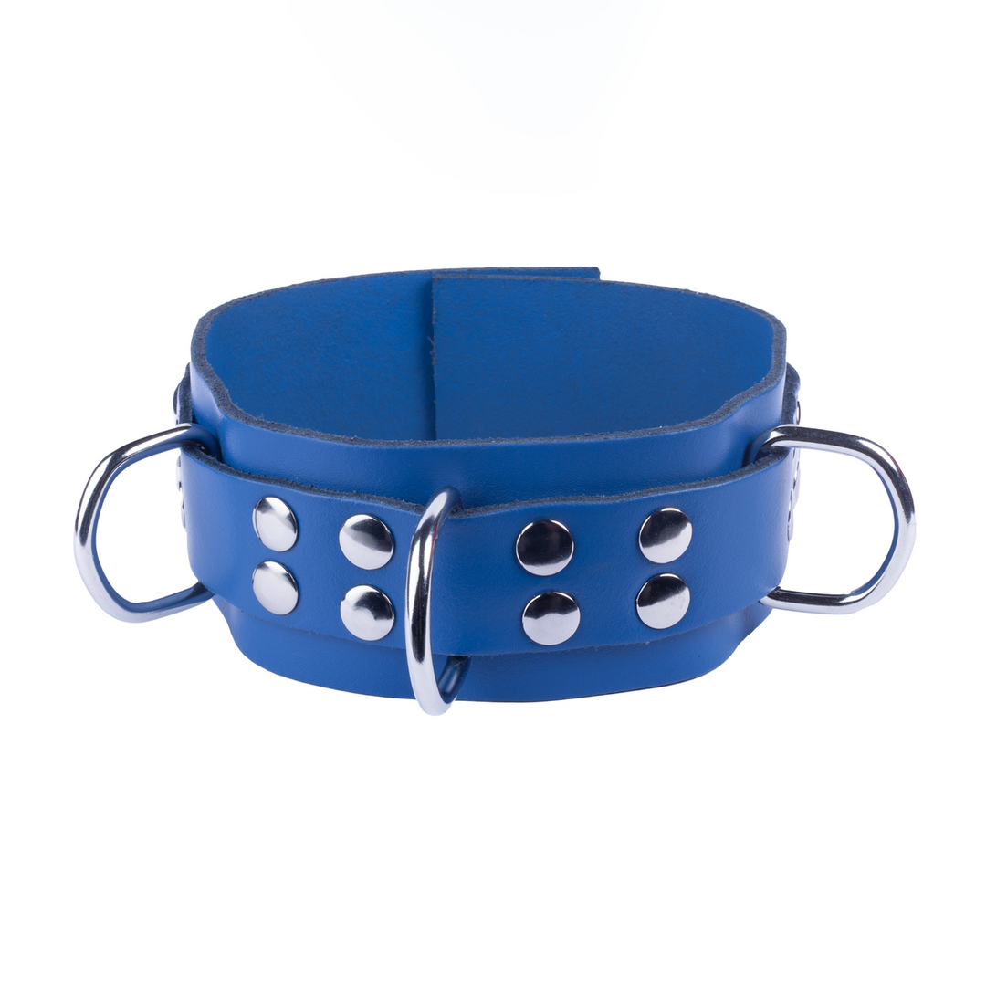 Lederhalsband Ultra Blau
