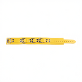 Lederhalsband Ultra Gelb