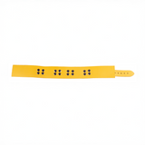 Lederhalsband Ultra Gelb
