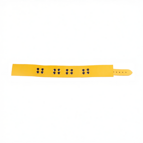 Lederhalsband Ultra Gelb