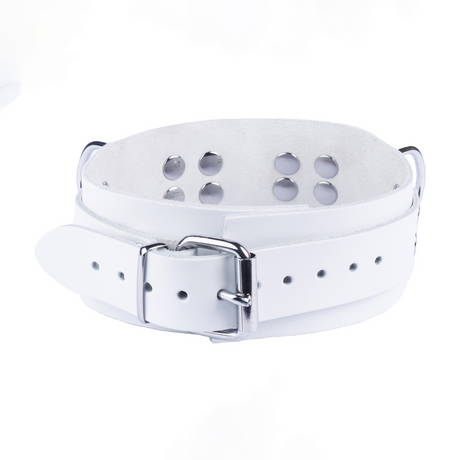 Lederhalsband Ultra Weiß