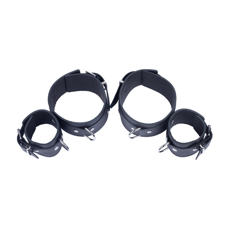 Lederfesseln für Arm und Unterarm Schwarz