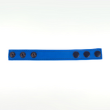 Penisring Cocky Leder verstellbar Blau