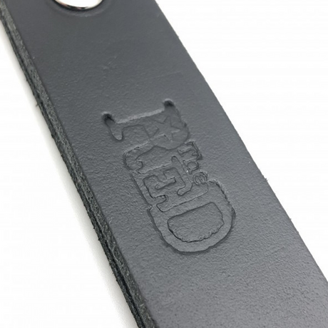 Lederpaddel mit 3 Riemen Schwarz 39,5 cm