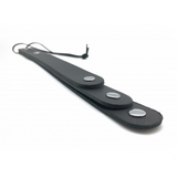 Lederpaddel mit 3 Riemen Schwarz 39,5 cm
