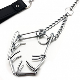 Leine mit Halsband für den Penis Schwarz/Silber