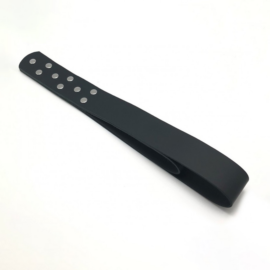 Leder-Doppelpaddel Schwarz 44,5 cm
