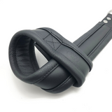 Leder-Handschellen für Suspension Schwarz