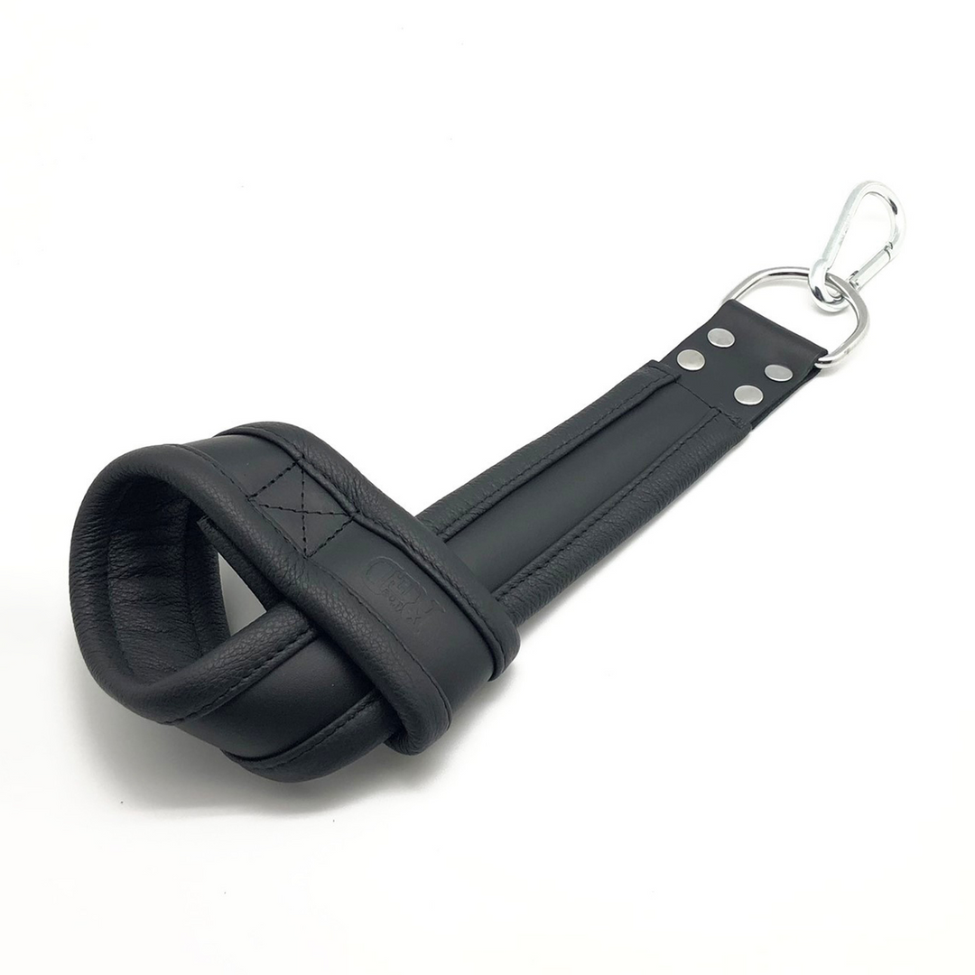 Leder-Handschellen für Suspension Schwarz