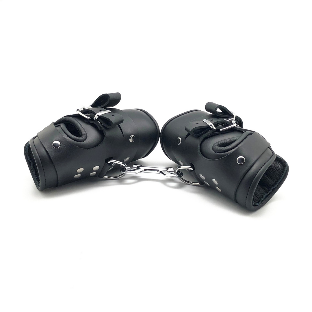 Leder-Handgelenkfesseln Deluxe für Suspension Schwarz