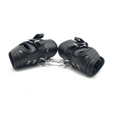 Leder-Handgelenkfesseln Deluxe für Suspension Schwarz