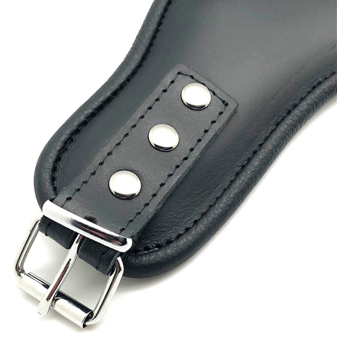Lederhalsband Schwarz