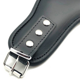 Lederhalsband Schwarz