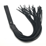 Peitsche Martinet mit Lederbändern Schwarz 75 cm
