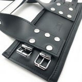Leder-Handschellen Deluxe für Suspension Schwarz
