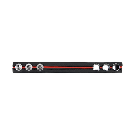 Penisring Leder verstellbar Rot