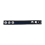 Penisring Leder verstellbar Blau