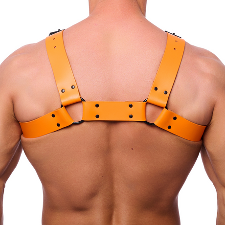 Harness Bulldog Leder Orange L/XL – Ansicht 2