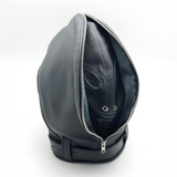 Ledermaske Balaclava Schwarz