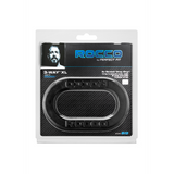 Penisring Rocco 3-Wege mit Hodenriemen Schwarz Ø 8 cm
