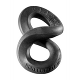 Penisring Rocco 3-Wege mit Hodenriemen Schwarz Ø 8 cm