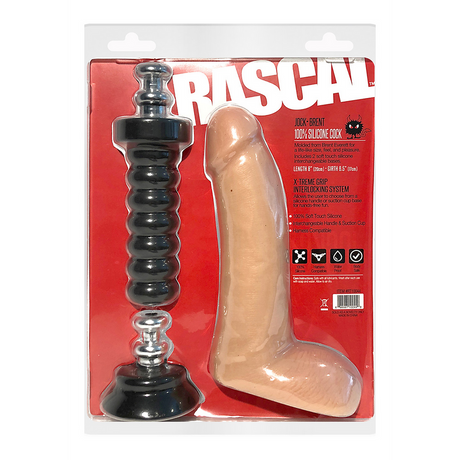 Dildo Jacks Brent Silikon Hautfarbe 8 cm